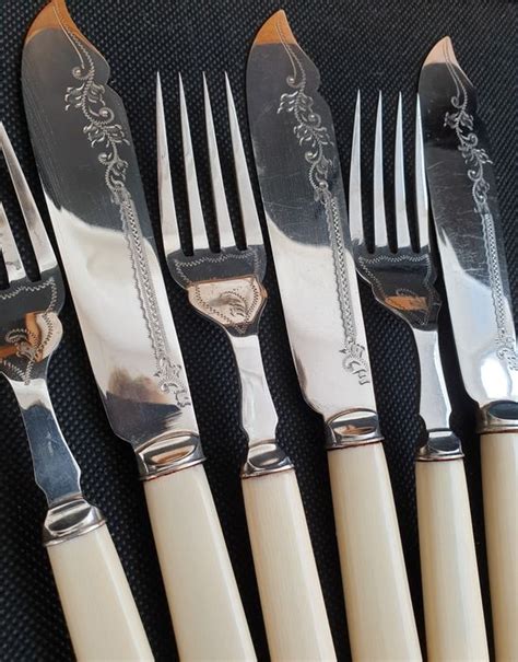 EPNS Fish Cutlery Set 12 Edwardian Silver Plated Catawiki