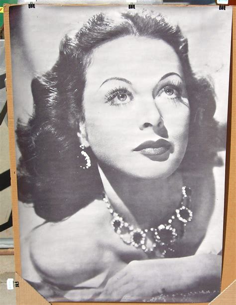 Vintage Bandw 1960s Trilby Hedy Lamarr Movie Poster Nos Etsy