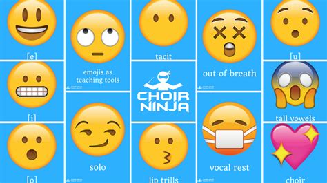 Free Choir Emoji Posters Mega Set