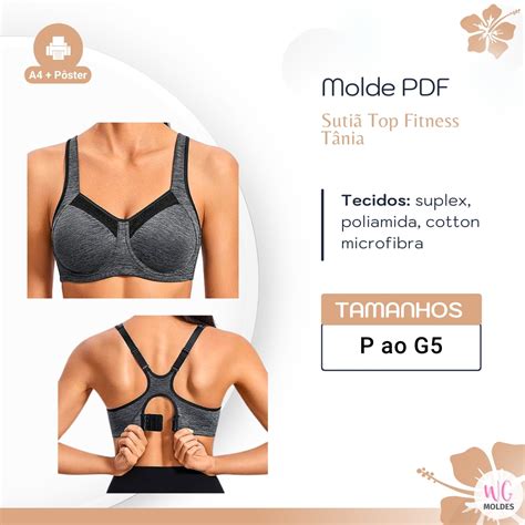 Molde Suti Top Fitness Tania Moldes Wg Hotmart