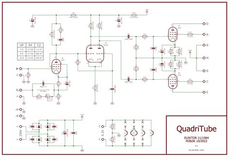 Ampli Quadritube D Elektor Push Pull El Page Technique