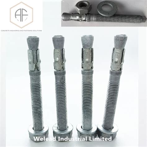 Hot Galvanized Wedge Bolt Prestressed Concrete Carbon Steel Wedge