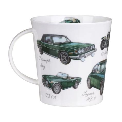 Dunoon Cairngorm Great Classic Cars Green Mug The Scullery Kerikeri