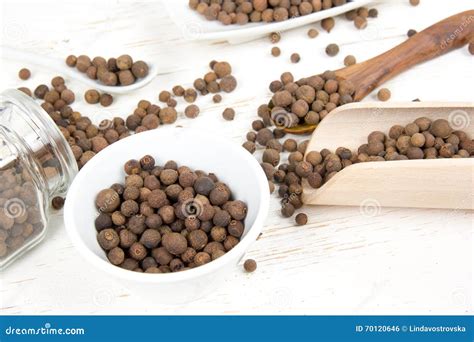 Allspice Seed Heaps Stock Photo Image Of Organic Heap 70120646