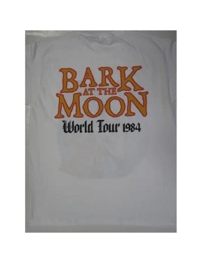 Ozzy Osbourne Bark At The Moon Tour 84 White T Shirt HeavyRoxx