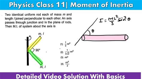 Two Identical Uniform Rod Each Of Mass M And Length Joined