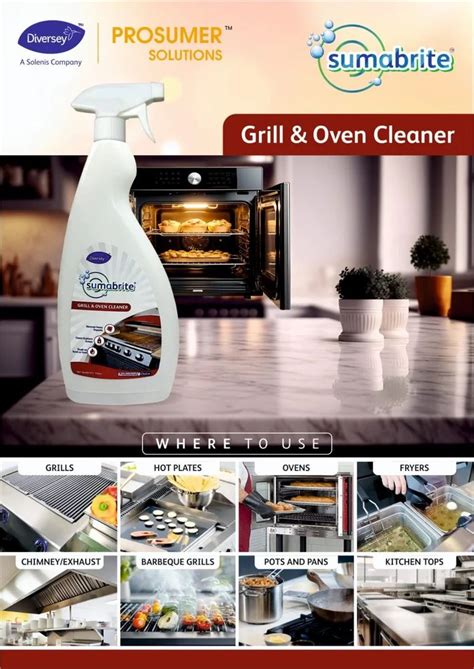 Diversey Sumabrite Grill Oven Cleaner 750ML Packaging Size 500ml