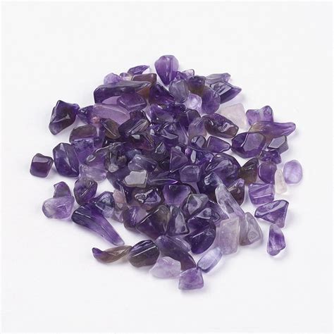 Amethyst Gemstone Chips X 5 Grams Lava Beads And Semi Precious