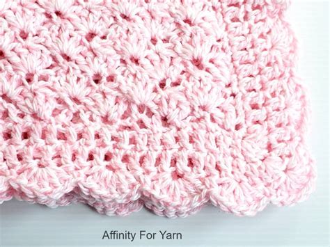 Crochet Baby Blanket Shell Stitch