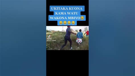 Ukitaka Kuona Kama Watu Wakona Mbiyo 😂😂comedy Viral Viralcomedy