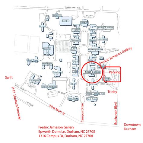 Duke Medical Campus Map