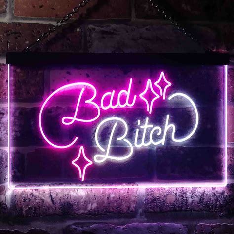 Bad Bitch Room Display Bar Dual Color LED Neon Sign St6 I3522 Etsy