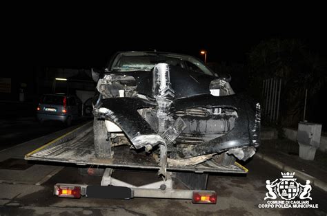 Cagliari Ubriaco Si Schianta Contro Un Palo Cagliari Vistanet