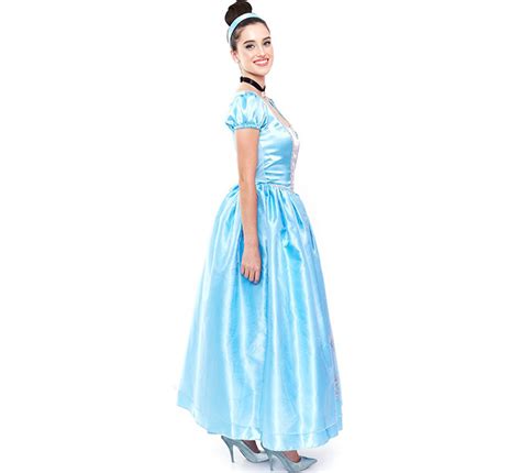 Costume Da Principessa Blu Delle Fiabe Per Donna