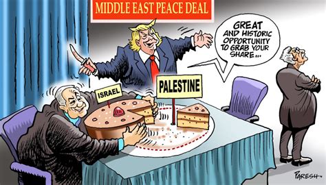 Middle East Peace According To Trump Cartooning For Peace