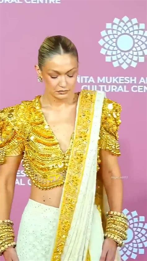 Gigi Hadid And Zendaya In Saree At Nita Mukesh Ambani Cultural Centre