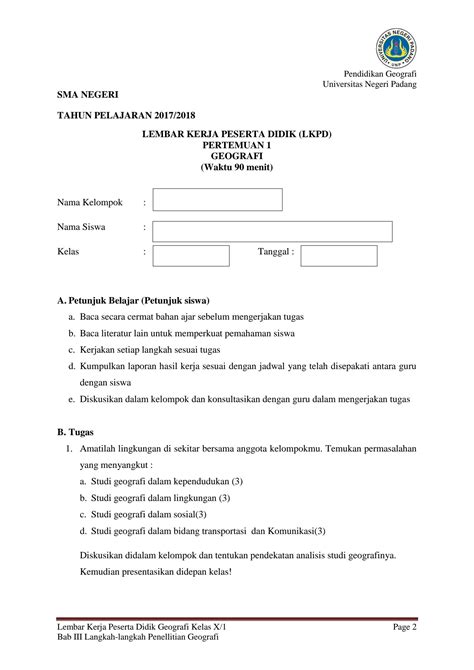 Lkpd Kd Langkah Langkah Penelitian Geografi Pdf Google Drive Hot Sex