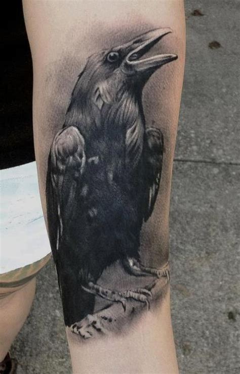 25+ best 3d Black Crow Tattoo images by Tattoomaze on Pinterest | Black ...