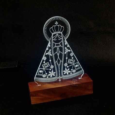 Luminaria Em Pvc Nossa Senhora Aparecida Religiosos Mesa Elo7