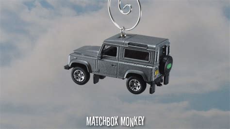 Land Range Rover Defender 90 Orkney Gray Christmas Ornament 1 76