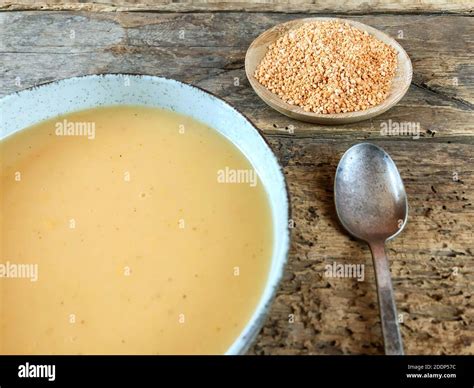 Tarhana Soup Is Traditional Turkish Cereal Food Consisting Of Flour