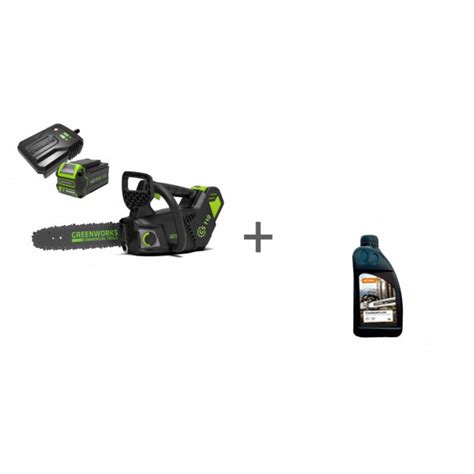 Пила цепная аккумуляторная G-MAX 40V GREENWORKS GD40TCSK4 с АКБ 4АЧ и ...