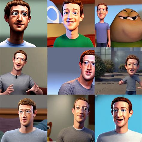 Screenshot Of Mark Zuckerberg In A Pixar Movie D Stable Diffusion