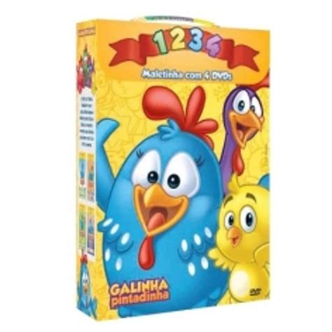 Amazon Galinha Pintadinha Maletinha 1 2 3 4 4 Dvds