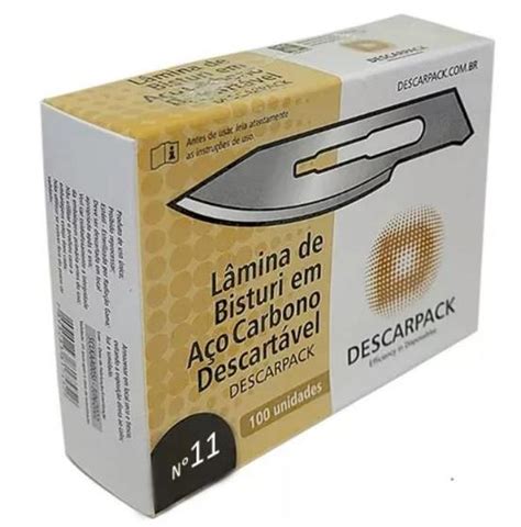 L Mina De Bisturi A O Carbono N Caixa C Descarpack Bisturi