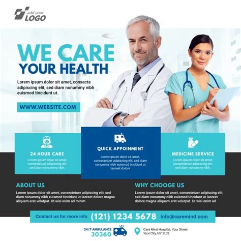 Healthcare Center Ads Template Postermywall