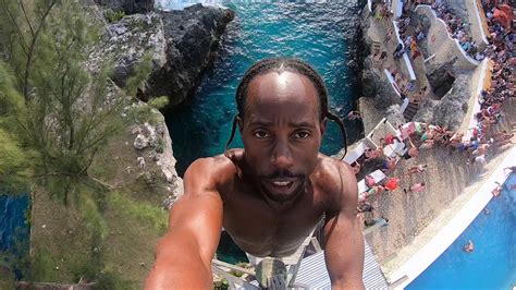 Spider Cliff Diving Ricks Cafe Negril Jamaica Happy Year