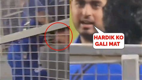 Frustrated Hardik Pandya Hits The Barricades When Fans Troll Him After