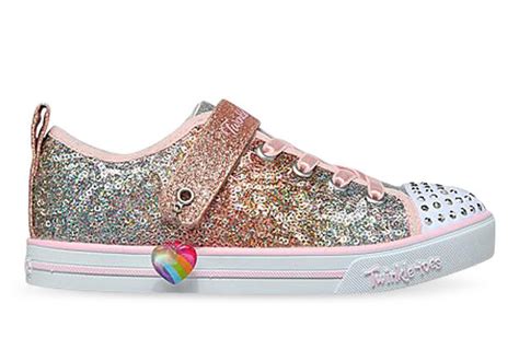 Skechers Sparkle Lite Sequins So Bright Ps Kids Light Pink Multi