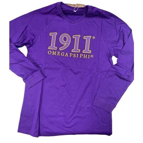 Omega Psi Phi Year Twill Long Sleeve Tee Greek Gear