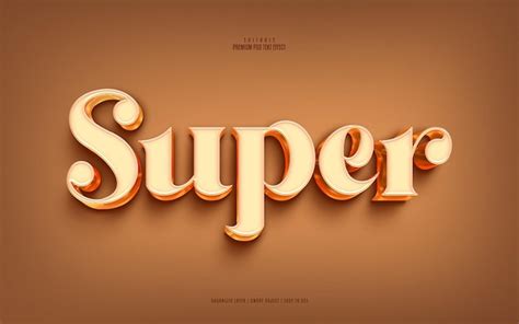 Effet De Texte Psd Premium Super Modifiable PSD Premium