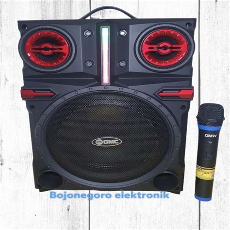 Jual Speaker Aktif Portable Gmc 8Inch Speker Bluetooth Karaoke Mic