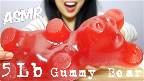 Asmr Worlds Largest Gummy Bear Sticky Chewy Eating Sounds Whispers