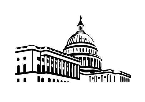 Premium Vector White House Vector
