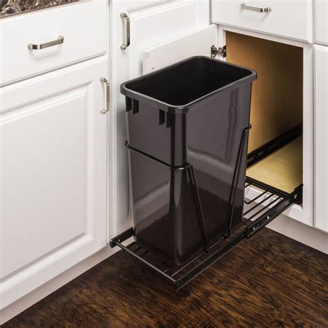 Hardware Resources Steel Pull Outunder Counter Trash Can Holder