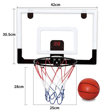 Indoor Mini Basketball Hoop with Electronic Scoreboard - Over The Door ...