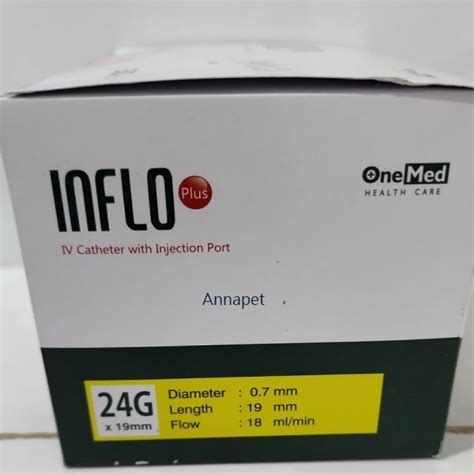 Jual Inflo Plus IV Catheter Onemed Jarum Infus Abocath Shopee Indonesia