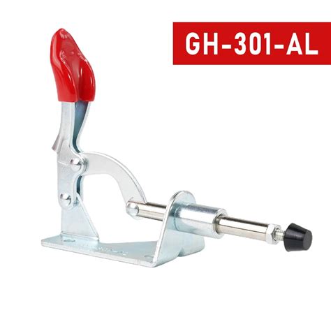 90Kg Antislip Vertical Toggle Clamp Gh 301 Al Covered Handle For Hand