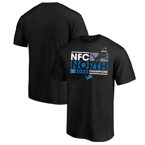 Men S Fanatics Branded Black Detroit Lions 2023 NFC North Division