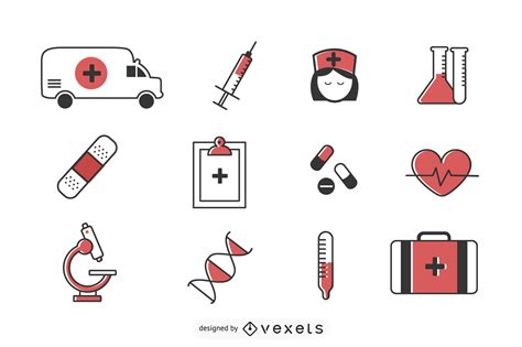 Descarga Vector De Conjunto De Iconos De Salud