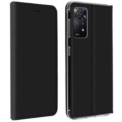 Akashi Etui Folio Porte Carte Noir Xiaomi Redmi Note 11 Pro 4g5g Coque Téléphone Ldlc