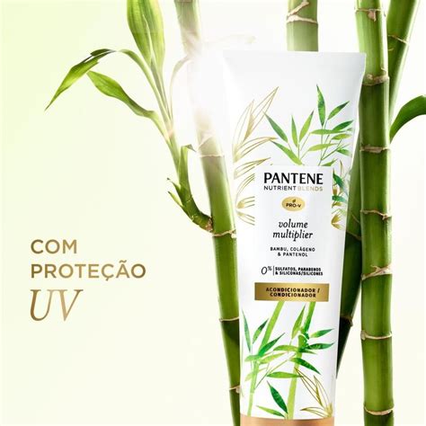 Condicionador Pantene Nutrient Blends Volume Multiplier Bambu Colágeno E Pantenol 235ml