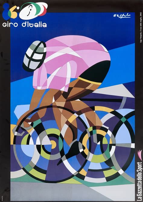 Ugo Nespolo Il Rosa Della Maglia Giro D Italia Mutualart