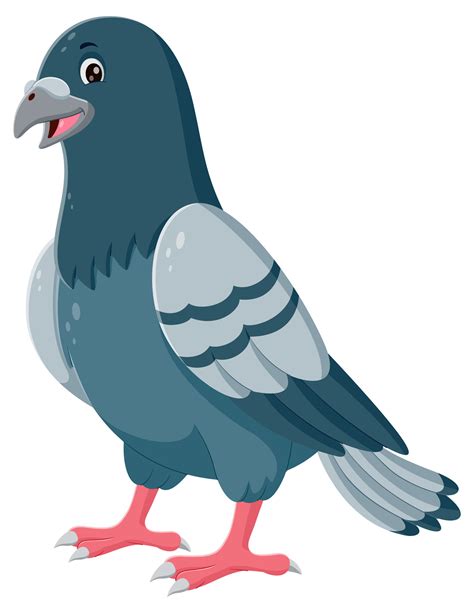 Cartoon Funny Pigeon Vector Illustration 26756325 Vector Art At Vecteezy