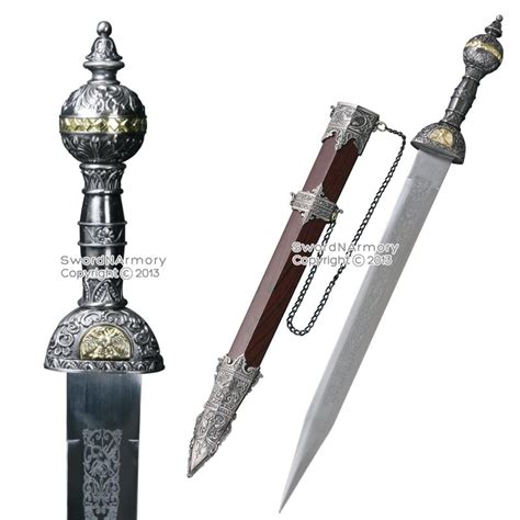24 Roman Gladius Legion Sword Maximus Gladiator Combat Dagger W