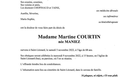 Madame Martine COURTIN Pompes Funèbres Toupet Sotty